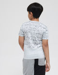 Marvel Short Sleeve T-Shirt Print Spiderman Jongkok Splash