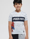 Marvel Short Sleeve T-Shirt Print Spiderman Jongkok Splash