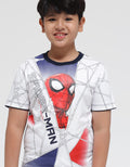 Marvel Short Sleeve T-Shirt Print Spiderman Head Jaring Ombre