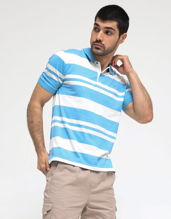 Nevada Jersey Stripe Polo Shirt Men