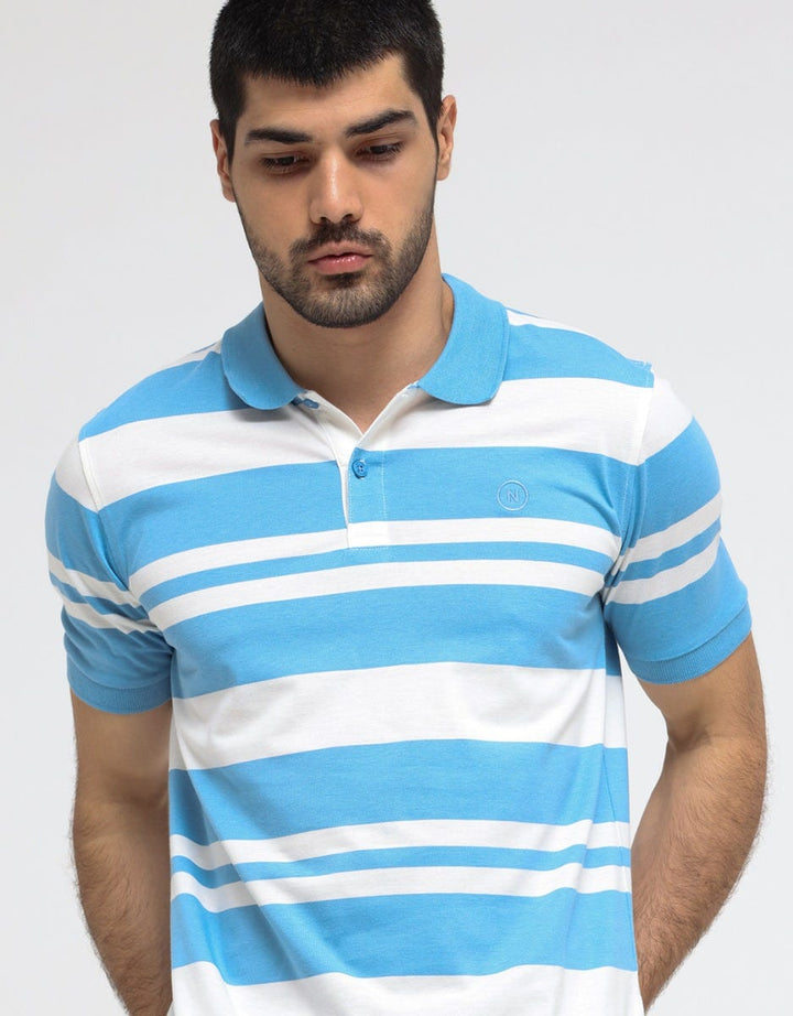 Nevada Jersey Stripe Polo Shirt Men