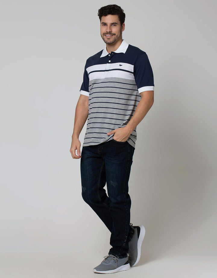 Walrus Kaos Polo Motif Garis