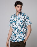 Walrus Abstract Print Kemeja Pria