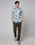 Walrus Abstract Print Kemeja Pria
