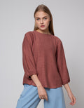 St. Yves Stripy Texture Knit Women's 7/8 T-Shirt