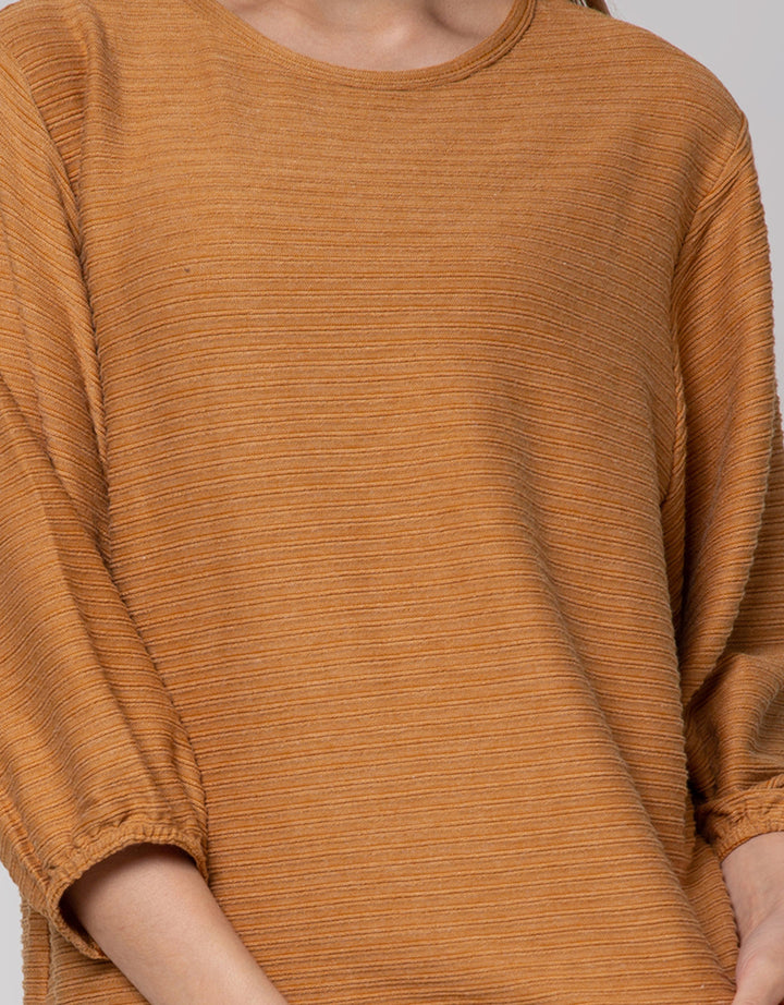 St. Yves Stripy Texture Knit Women's 7/8 T-Shirt