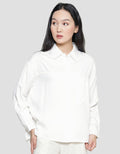 Nevada Woven 1 Button Rayon Kemeja Lengan Panjang Wanita