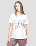 Nevada Happy Forever Kaos Casual Wanita