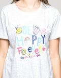 Nevada Happy Forever Kaos Casual Wanita