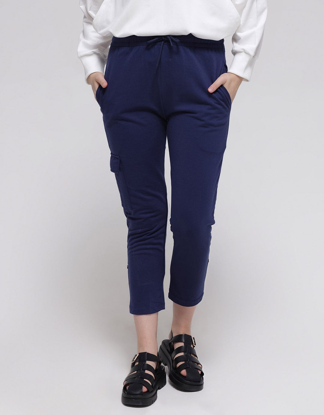 Nevada Long Pants Terry Sld Cargo Roll Up