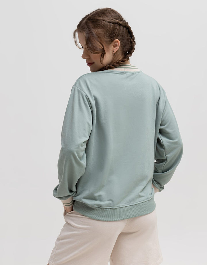 Nevada Sweatshirt Solid C And S V Neck Cozy Vibes
