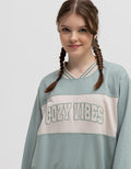 Nevada Sweatshirt Solid C And S V Neck Cozy Vibes