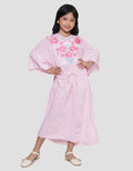 Donita Draw Floral Dress for Girls