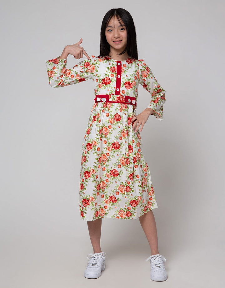 Donita Dress Muslim Flower Print