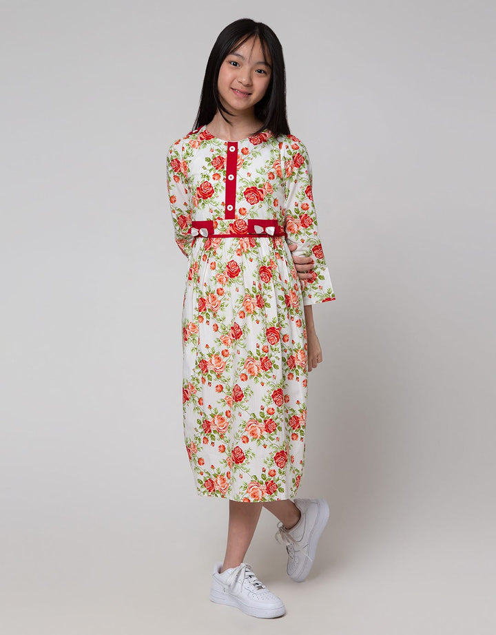 Donita Dress Muslim Flower Print