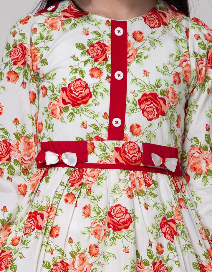 Donita Dress Muslim Flower Print
