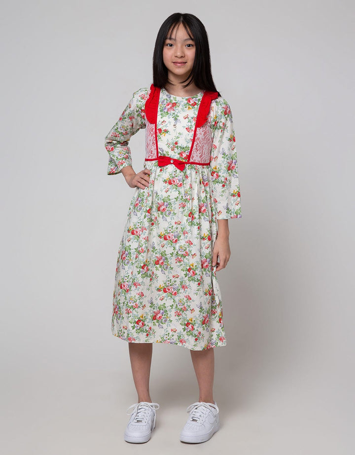 Donita Laces Flower Dress Muslim Girls
