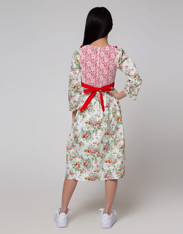 Donita Laces Flower Dress Muslim Girls