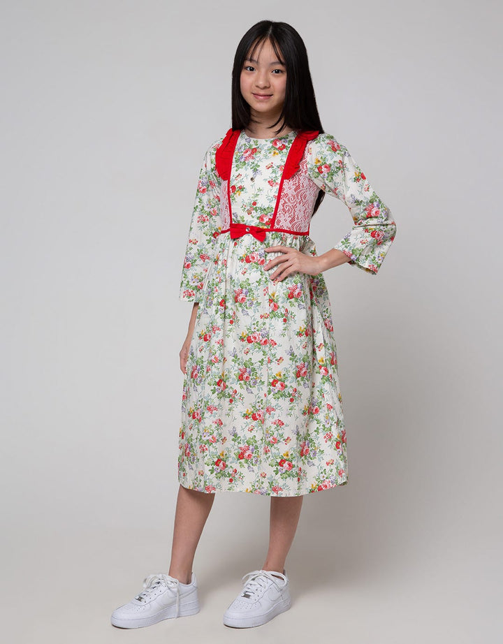Donita Laces Flower Dress Muslim Girls