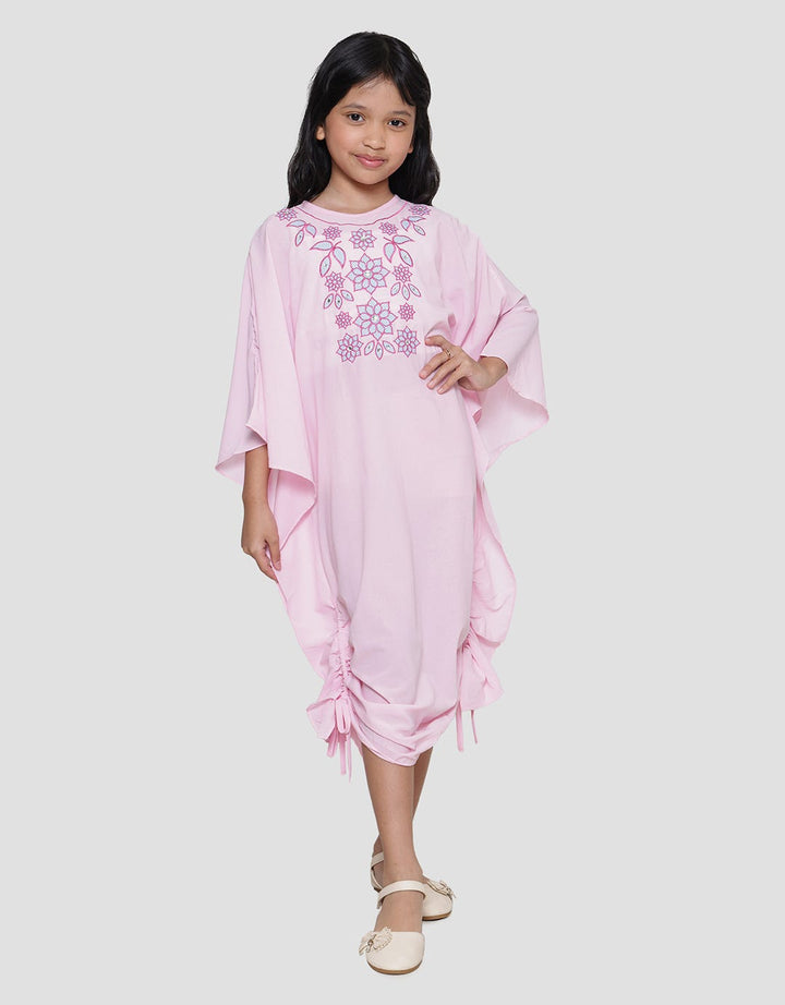 Donita Flower Dress Kaftan Anak Perempuan