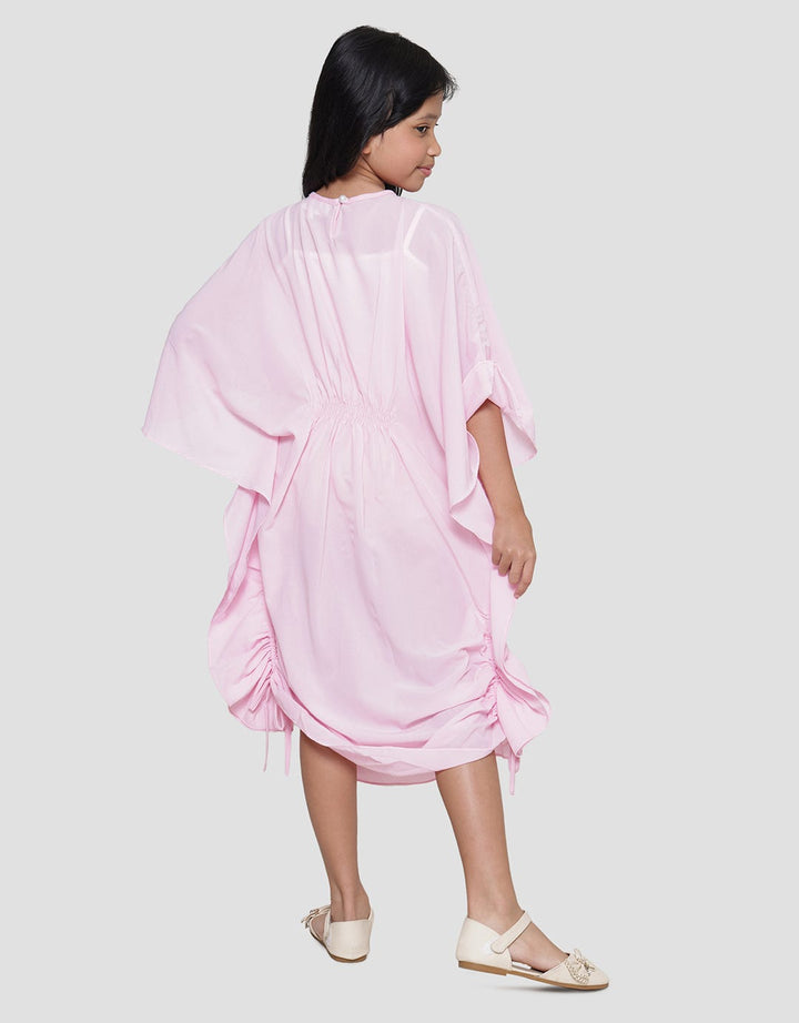 Donita Flower Dress Kaftan Anak Perempuan