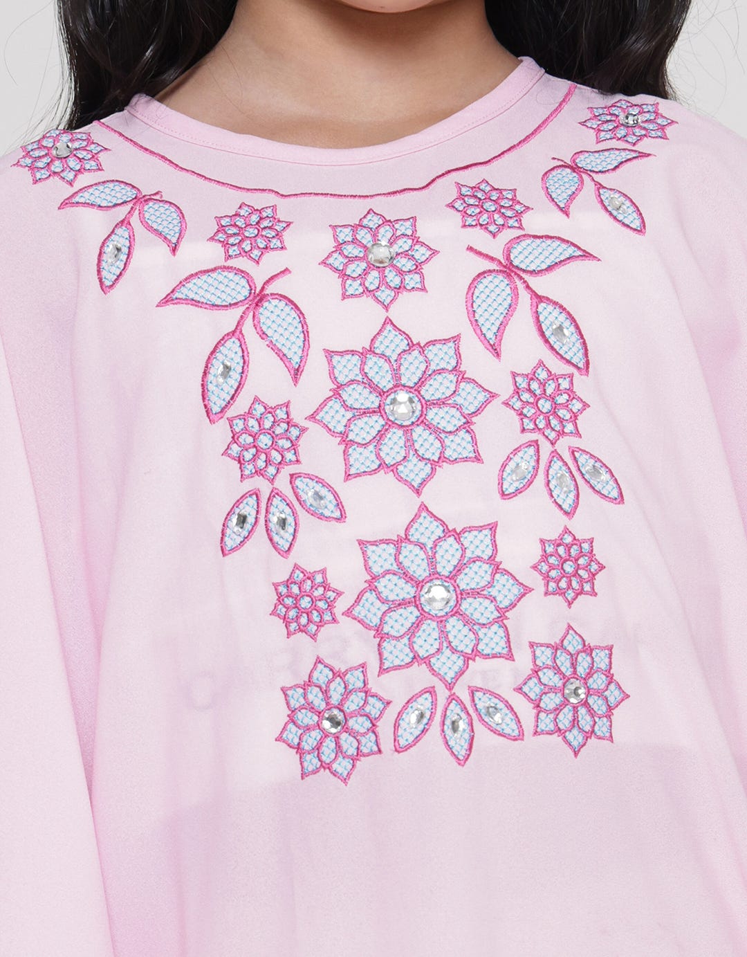 Donita Flower Dress Kaftan Anak Perempuan