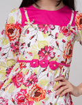 Donita Printed Flower Dress Muslim Anak Perempuan
