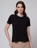 Connexion Rib Cotton Plain Kaos Wanita