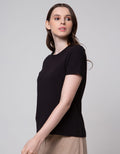 Connexion Rib Cotton Plain Kaos Wanita