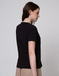 Connexion Rib Cotton Plain Kaos Wanita