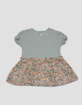 Pipiniko Woven Combi Print Dress Anak Perempuan