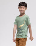 Little M Short Sleeve T-Shirt Dino Family