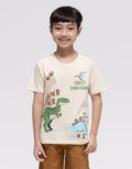 Little M Dino Rawr Print Kaos Anak Laki-laki