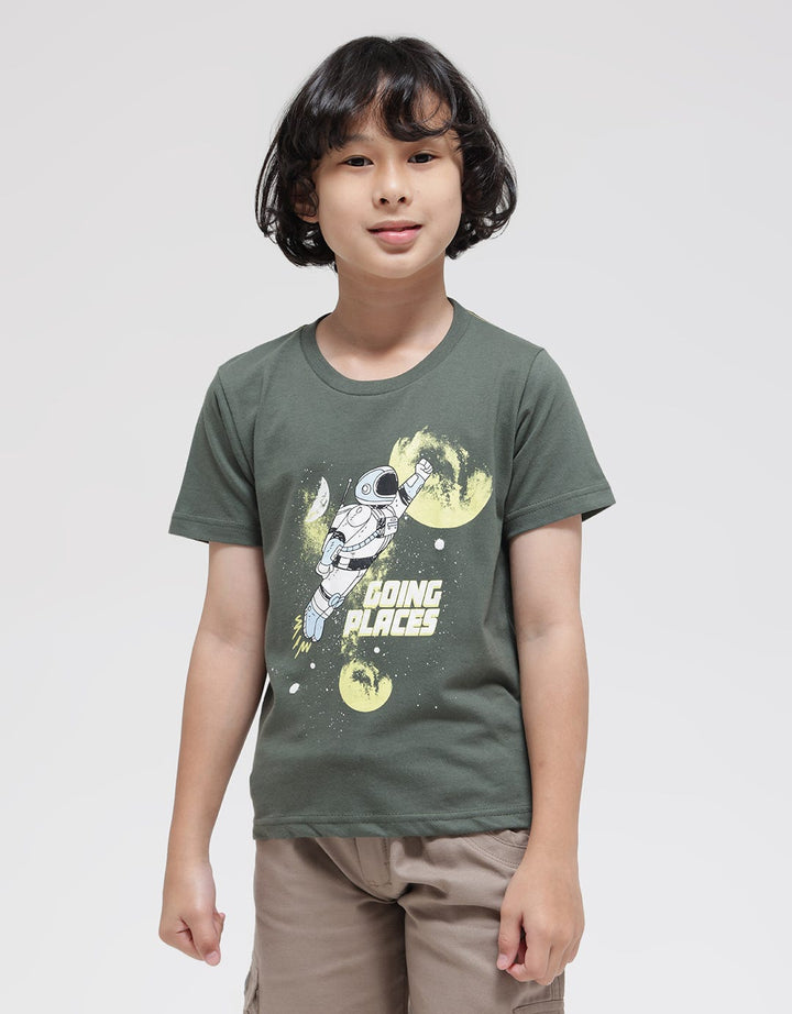Little M Astro Print Kaos Anak Laki-laki