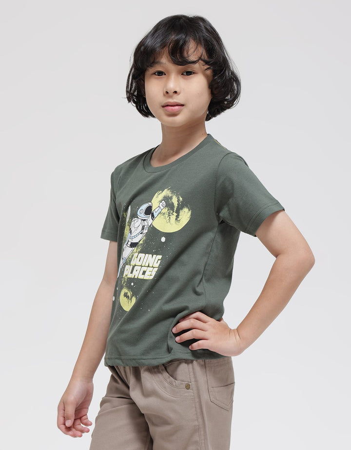 Little M Astro Print Kaos Anak Laki-laki