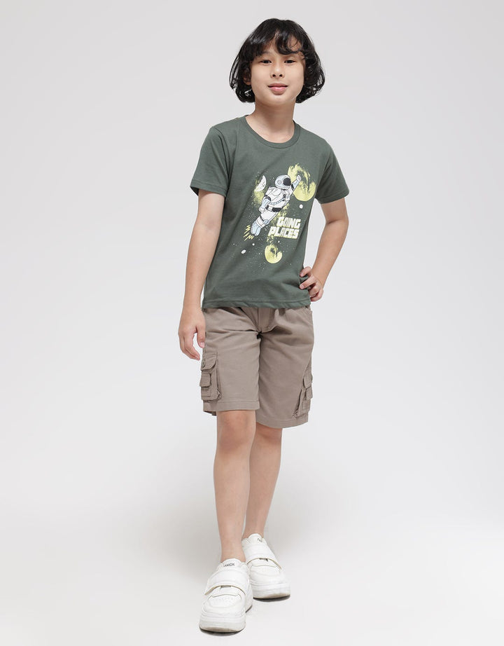 Little M Astro Print Kaos Anak Laki-laki