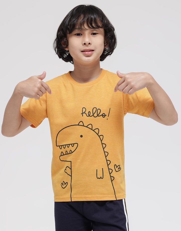 Little M Hello Dino Boys T-Shirt