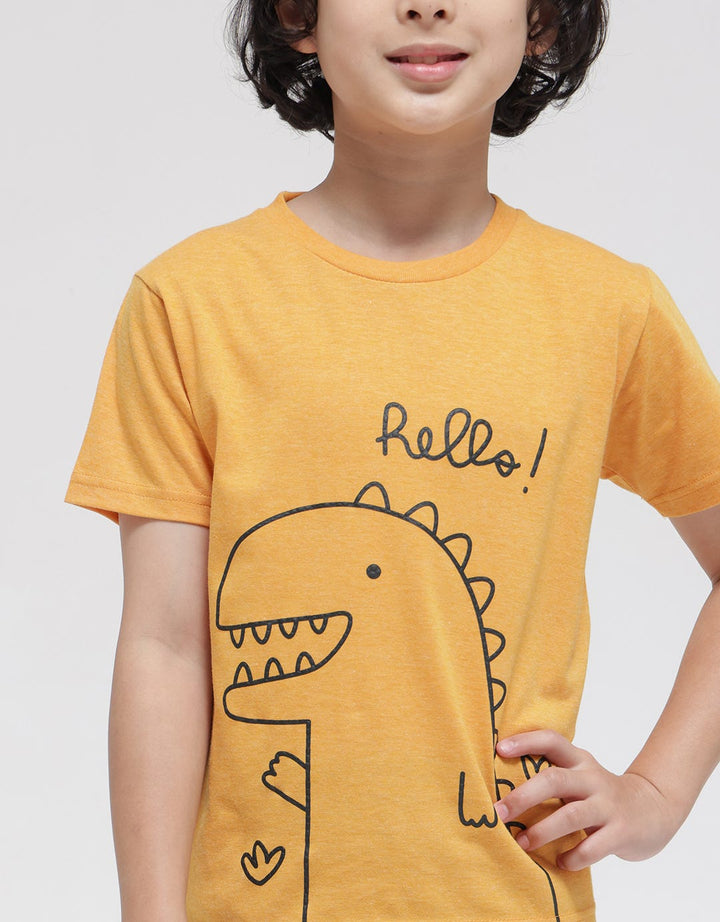Little M Hello Dino Boys T-Shirt