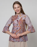 Arjuna Weda Twin Peacock Batik Blouse for Women