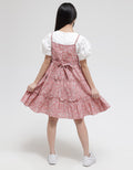 Sweet Miss Short Sleeve Midi Dress Overall Ruffles Stacked 3