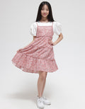 Sweet Miss Short Sleeve Midi Dress Overall Ruffles Stacked 3