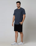 Cole Short Sleeve T-Shirt Stitch Dot Stripe Fabric