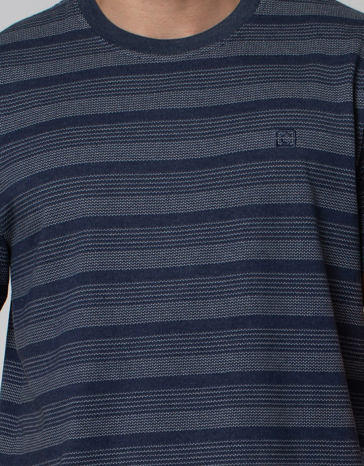 Cole Short Sleeve T-Shirt Stitch Dot Stripe Fabric