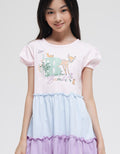 Disney Short Sleeve Midi Dress Daily Susun Bambi
