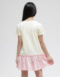 Disney Short Sleeve Midi Dress Daily Ruffle Frozen