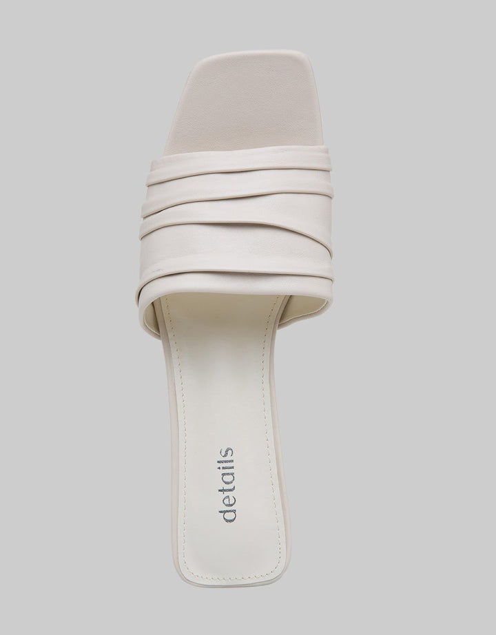 Details Solid Buckle Details Women's Heeled Sandals