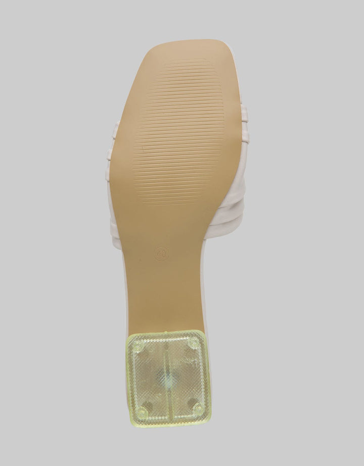 Details Solid Buckle Details Women's Heeled Sandals
