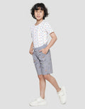 Little M Shark Print Boys Pants