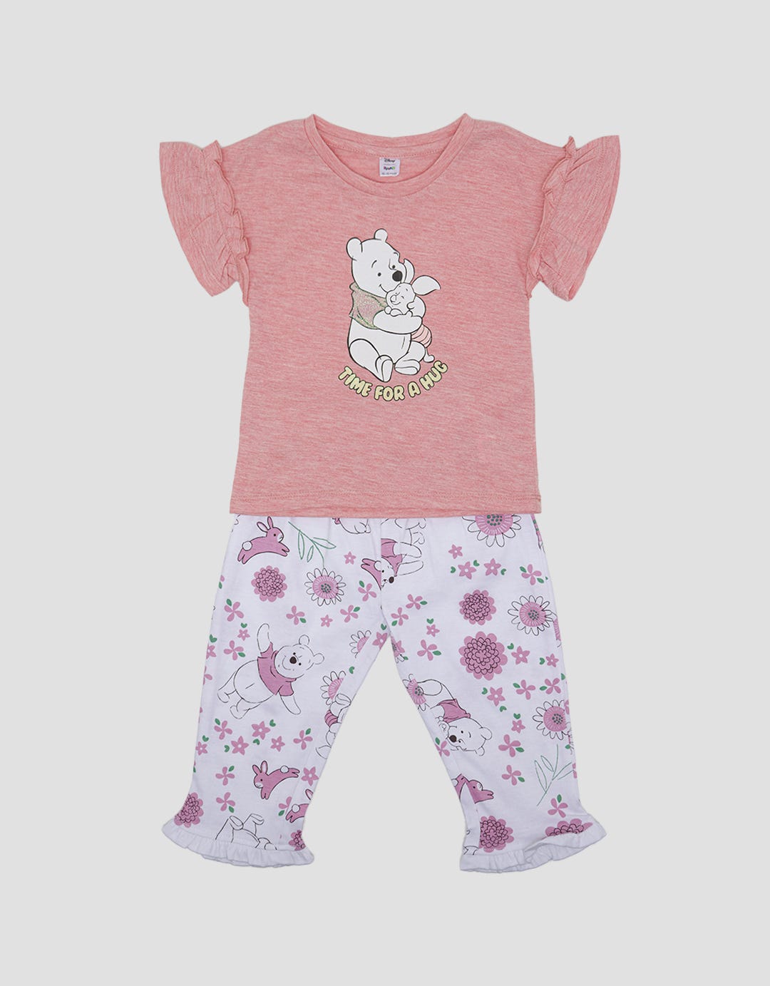 Disney Top-Bottom Set Short Sleeve Pooh Time For A Hug