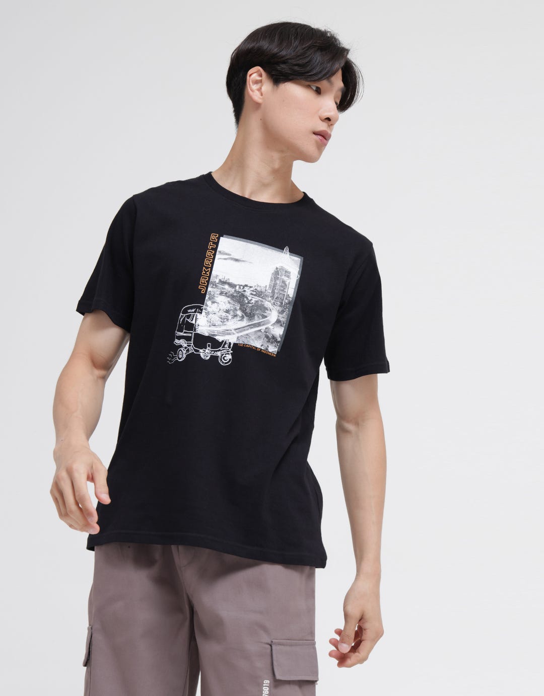 T Zone Short Sleeve T-Shirt Jakarta City Monas